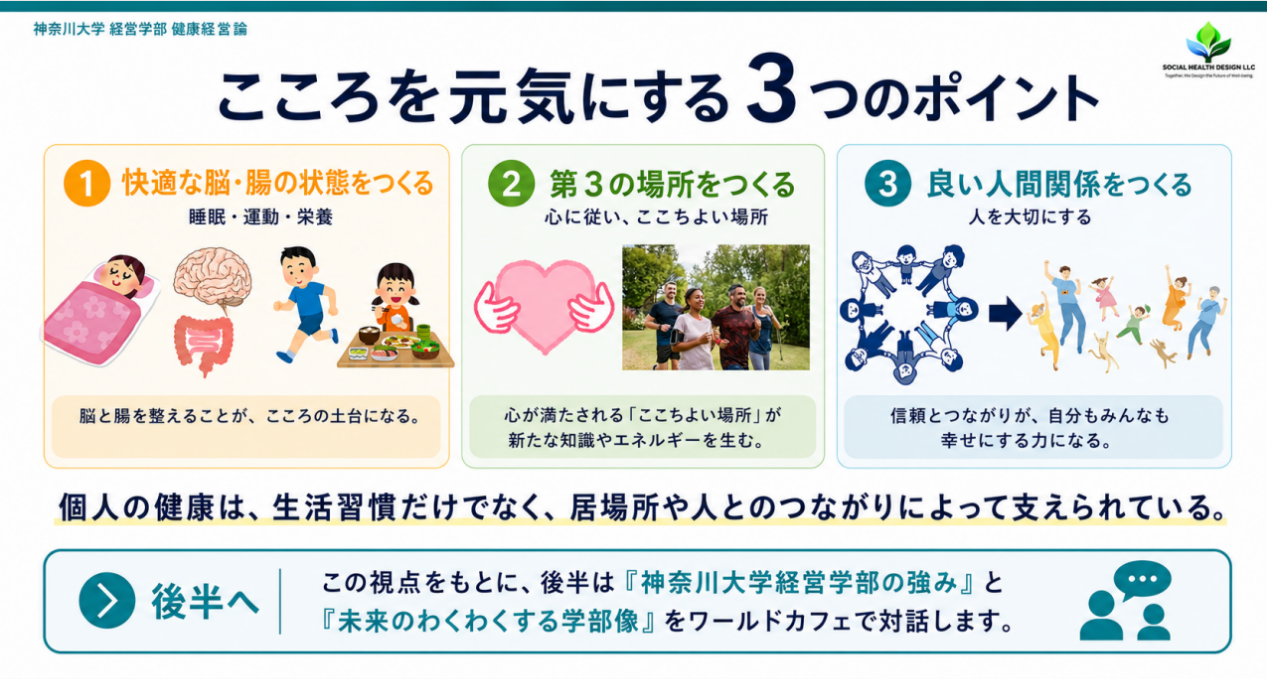 豊かな人間関係が生む社会的健康